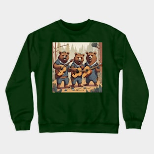 Bear Singing Band Crewneck Sweatshirt